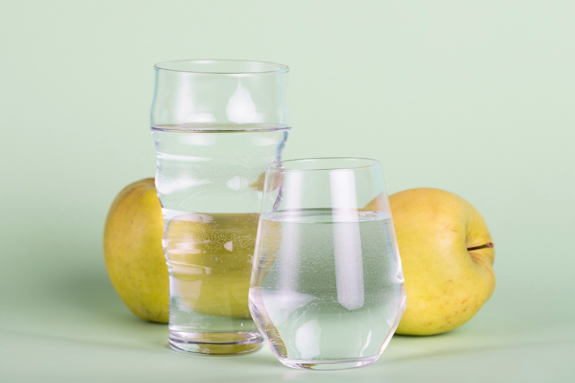 Vaso de agua clara